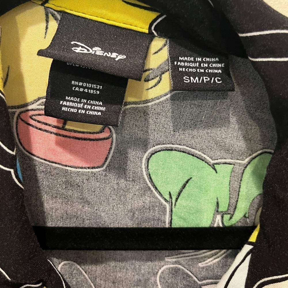 Disney Black and Red Casual Button Down Shirt - Picture 3 of 3